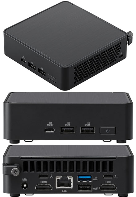 ASUS NUC14RVKu5 (Intel Core Ultra 5, 18 Threats, up to 4,5GHz, 2x HDMI, 2x Thunderbolt 4)