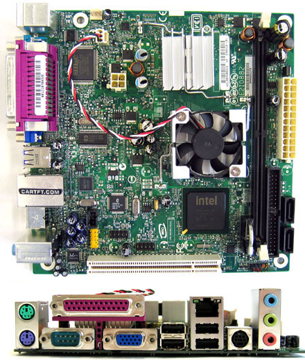 Intel D945GCLF<b>2</b> (with integrated Atom 2x 1.6Ghz CPU, <b>TV-Out</b>)