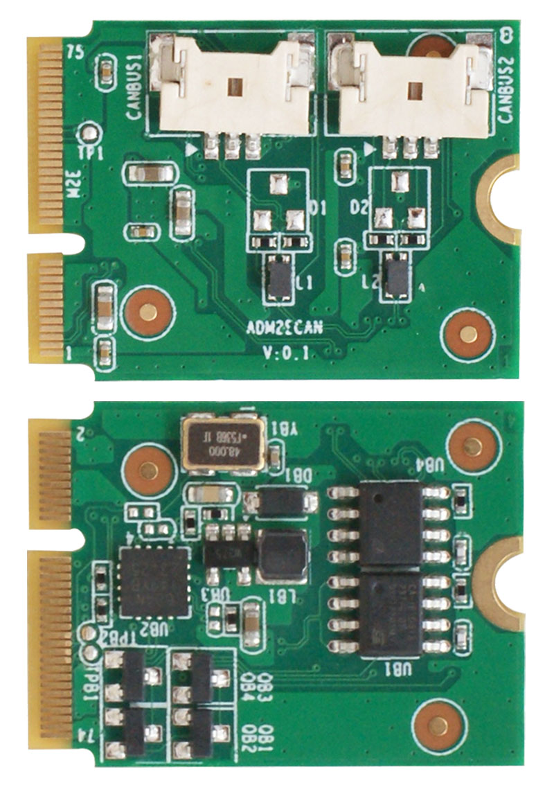 Jetway JADM2ECAN AddOn (M.2 E-key 2230 CAN Card)