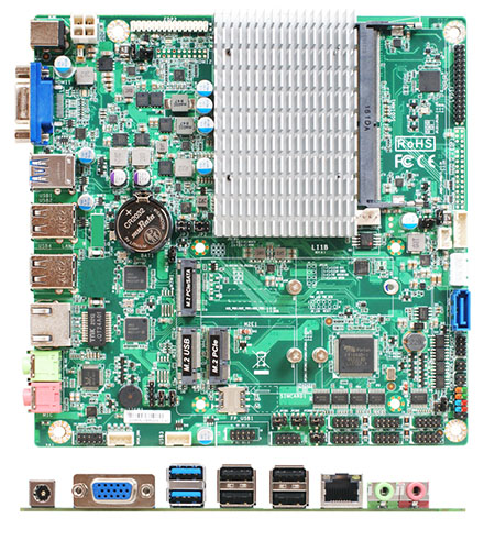 Jetway JLI1BV-0L (Intel Elkhart Lake J6412, 4x USB, 2x LAN, 12V DC-in)