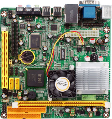 Jetway NC92-330-LF (mit integrierter Atom 2x 1.6Ghz CPU)